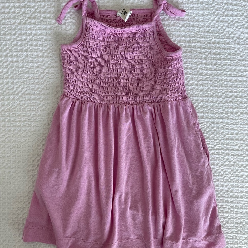 Kate Quinn spaghetti tie smocked dress | bonbon |modal - 18-24m💕☀️💕